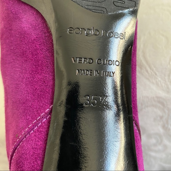 Sergio Rossi purple suede leather boots - Picture 8 of 9